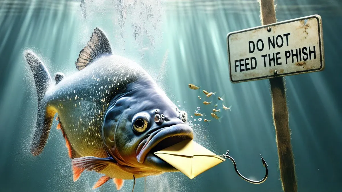 Avoid the bait of phishing emails.